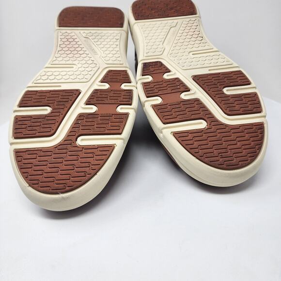 Fitville BriskWalk Oxford Walking Shoe Men 12.5Wide Brown with Cream Sole